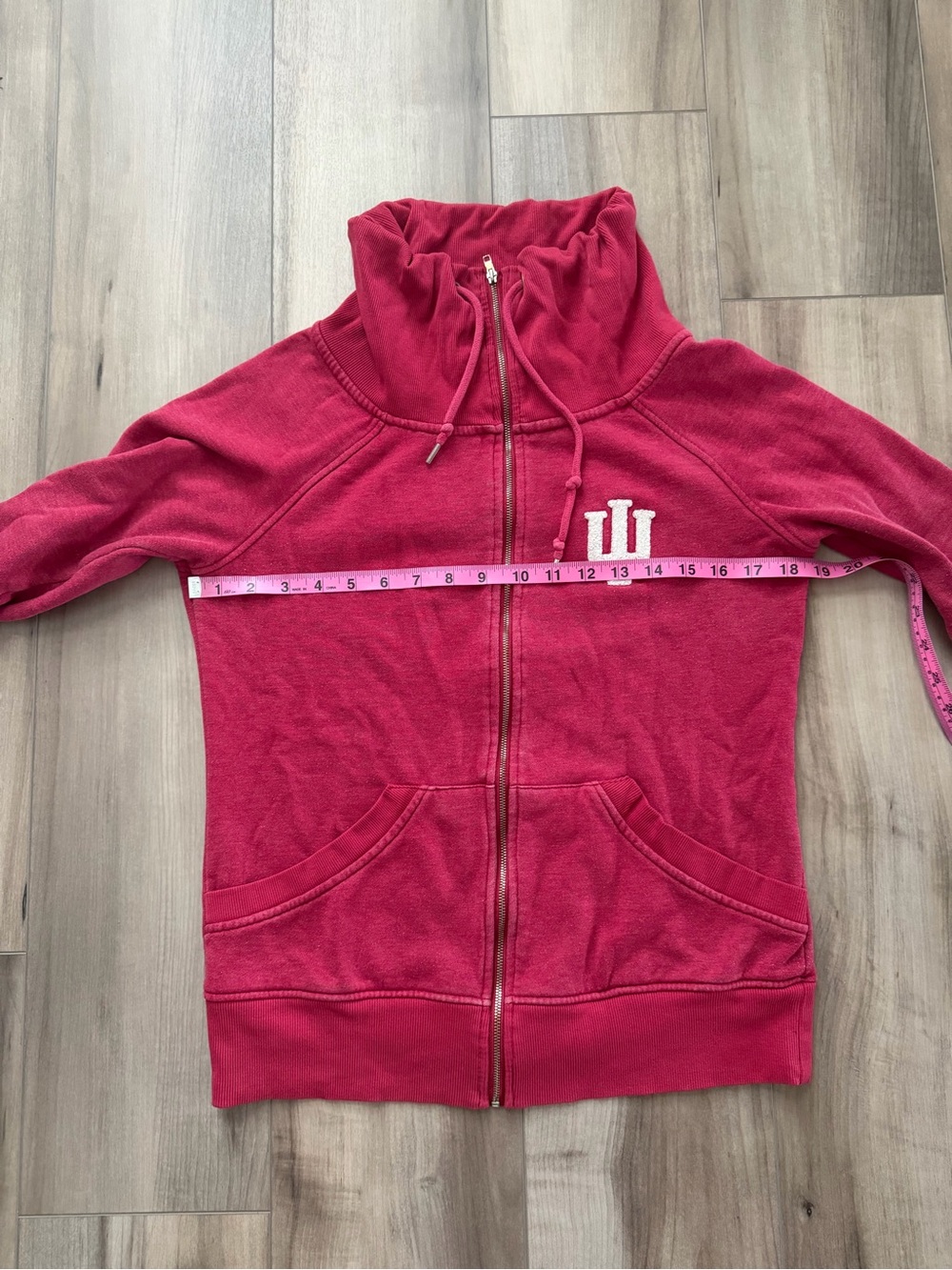 Colosseum IU Indiana University Women's Red Full-Zip Sweatshirt - Picture 6 of 8